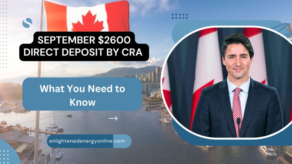 September $2600 Direct Deposit by CRA